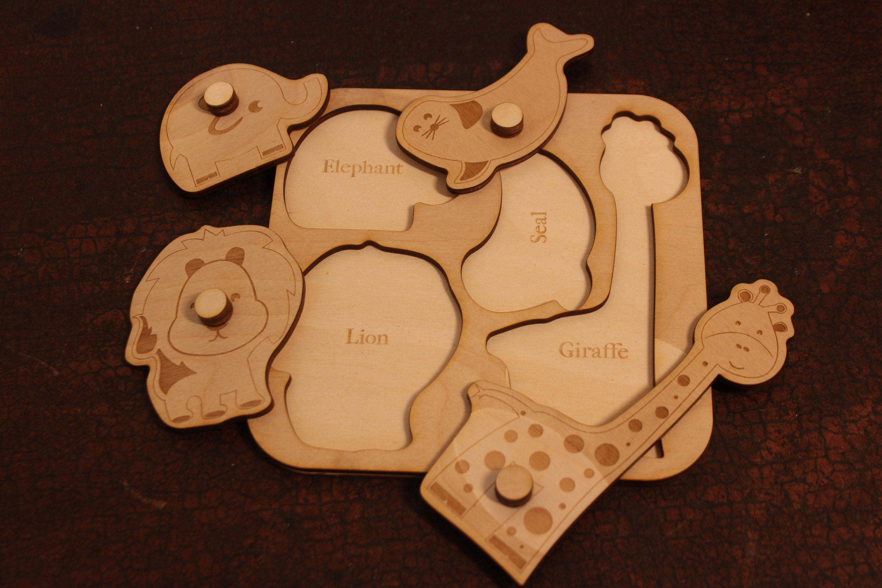 Animal Shape Puzzle - wood toy