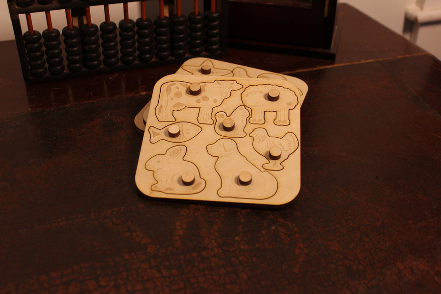 Animal Shape Puzzle - wood toy