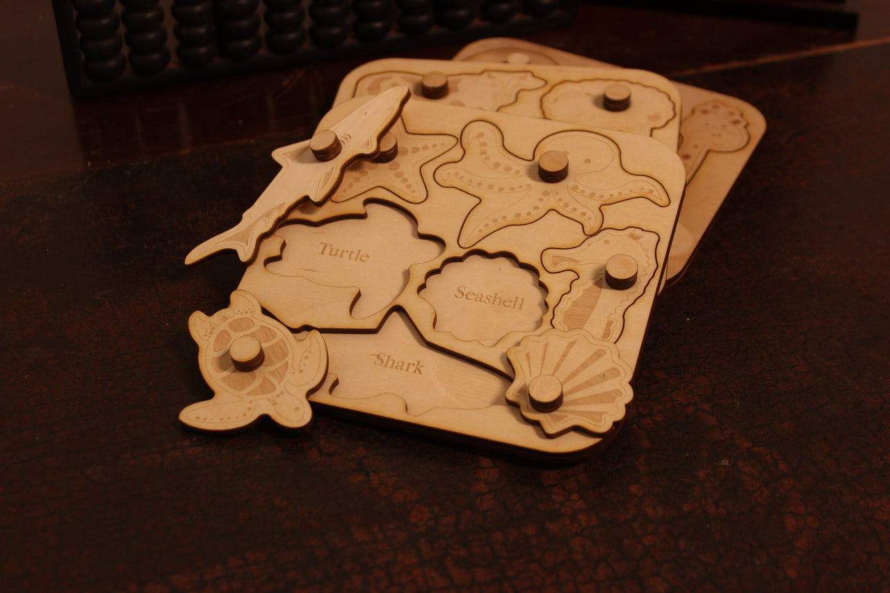 Animal Shape Puzzle - wood toy