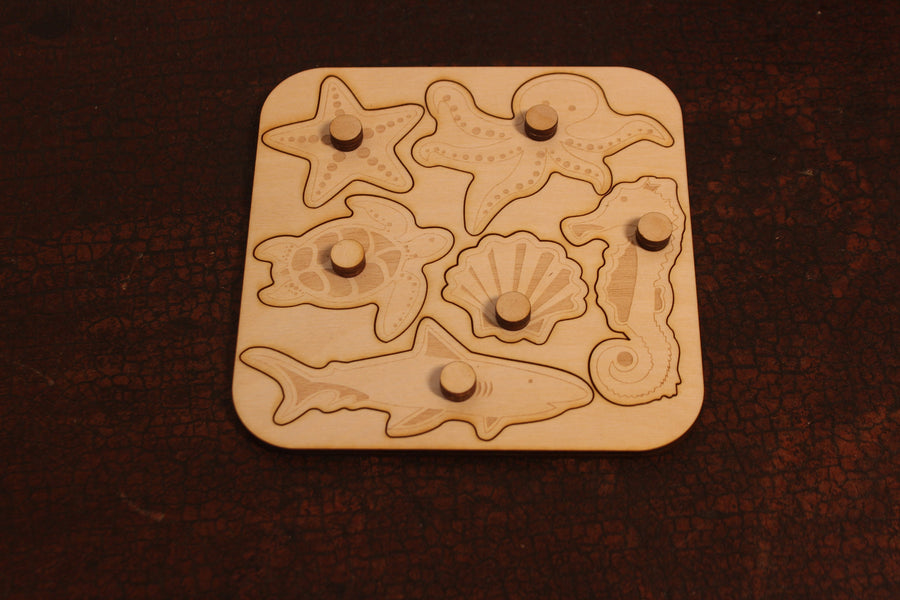 Animal Shape Puzzle - wood toy