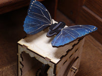 Thumbnail for Blue Morpho Butterfly Automata, Wooden Butterfly Model, Science Gift