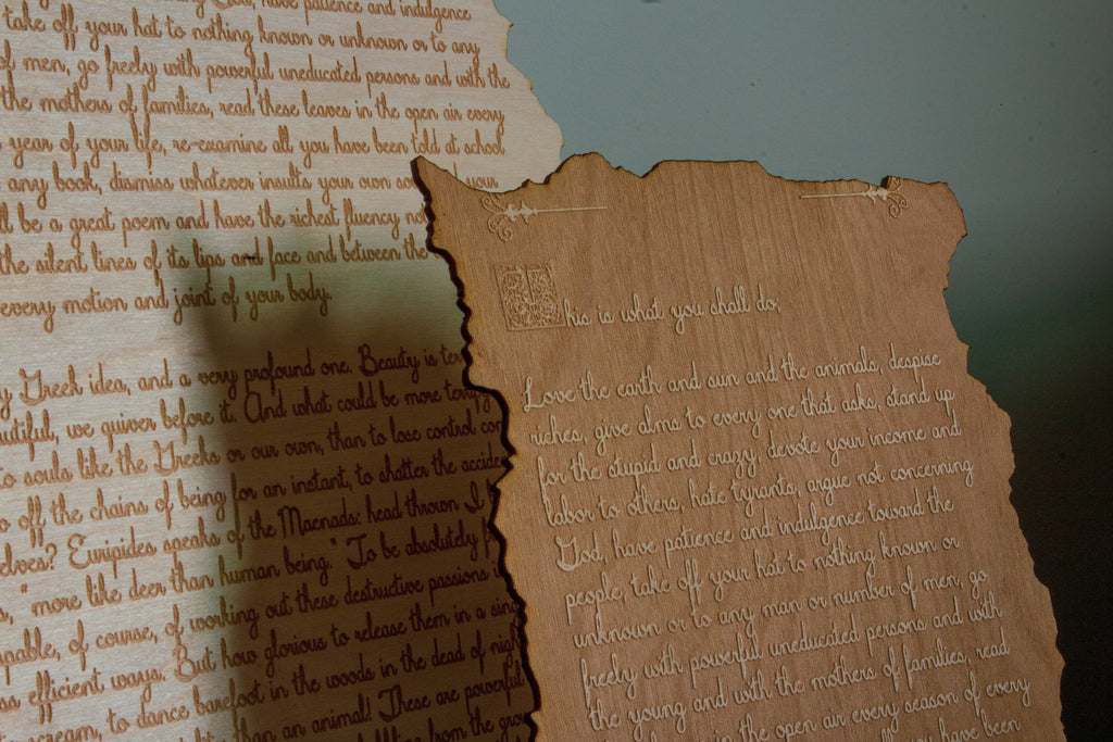 Custom Engraved Wooden Plaque: Personalized Wedding Vows, Love Letter Keepsake