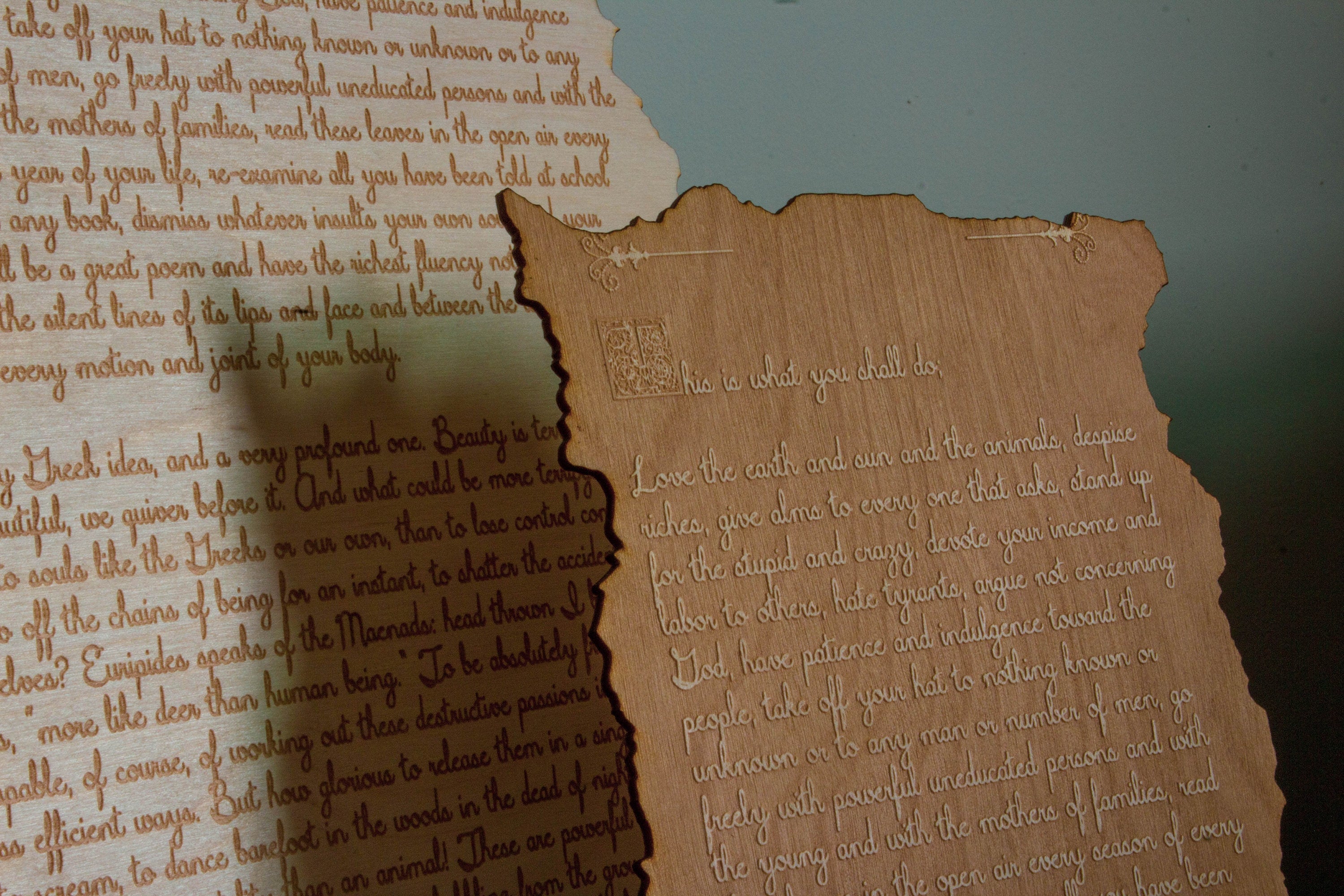 Custom Engraved Wooden Plaque: Personalized Wedding Vows, Love Letter Keepsake