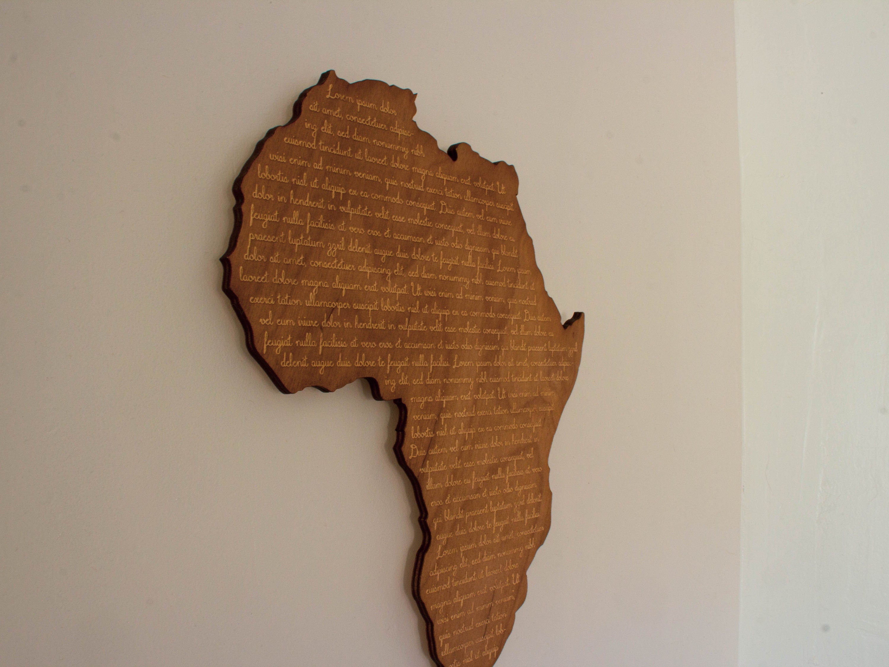 Wall art wood decor personalized letter | Custom message wall sign