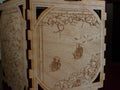 Engraved Wooden Box: Victorian Nautical Map Keepsake