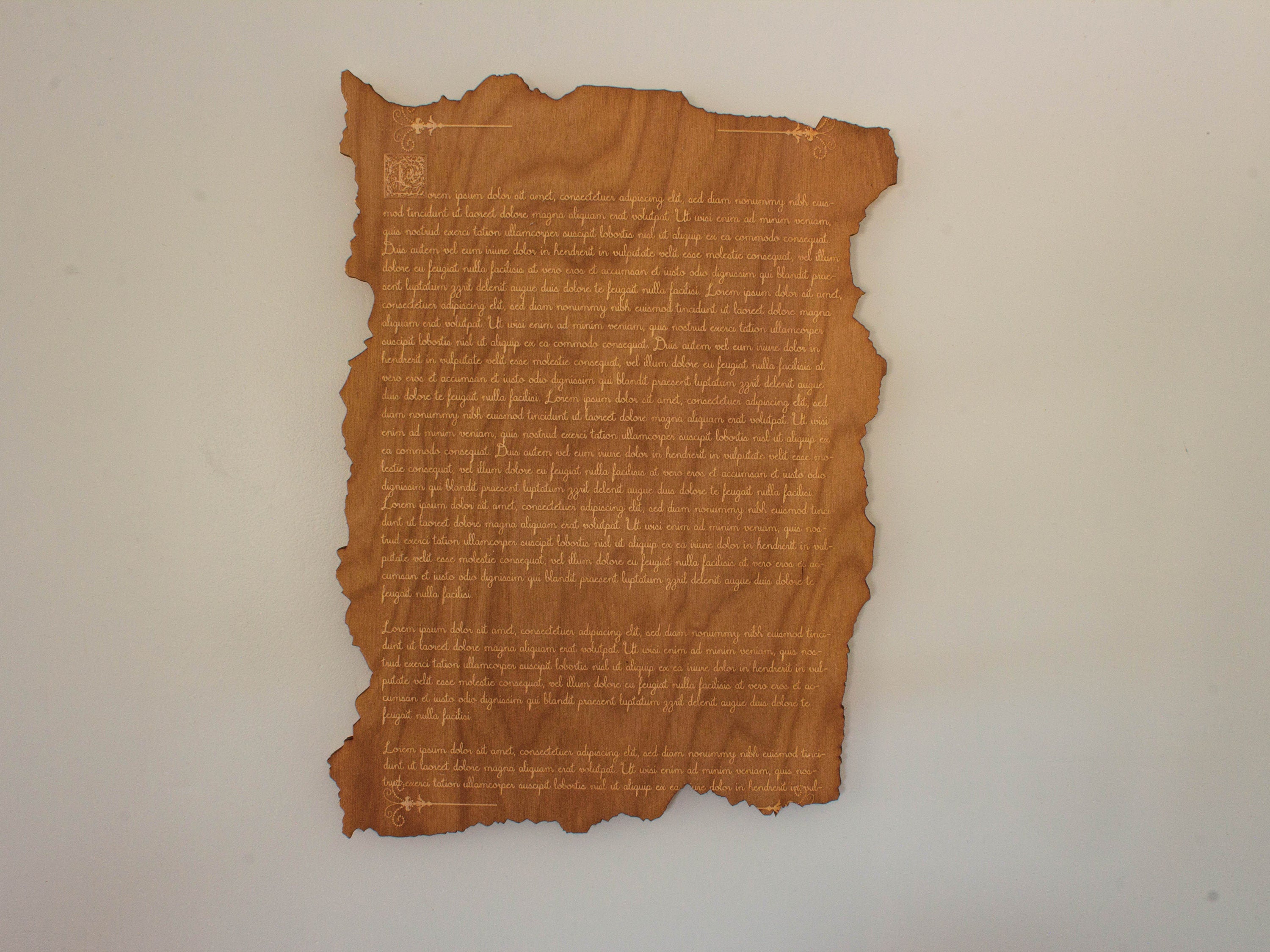 Wall art wood decor personalized letter | Custom message wall sign