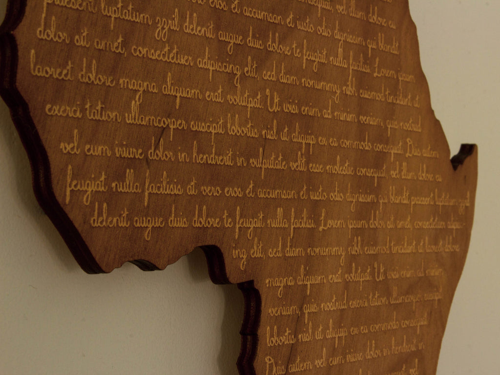 Wall art wood decor personalized letter | Custom message wall sign