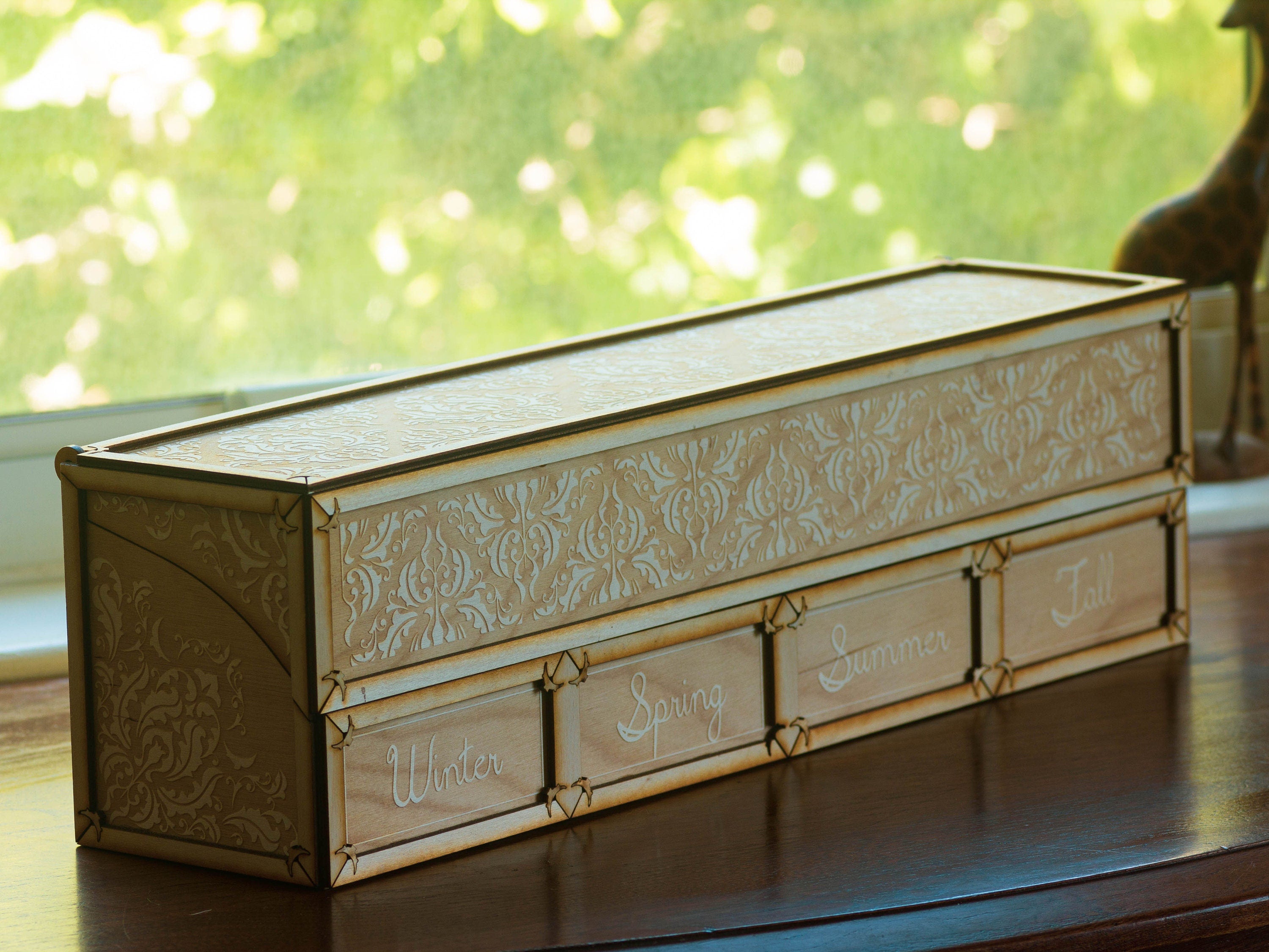 Custom Seed Organizer Box | Personalized Garden Rack | Cottage Core Decor