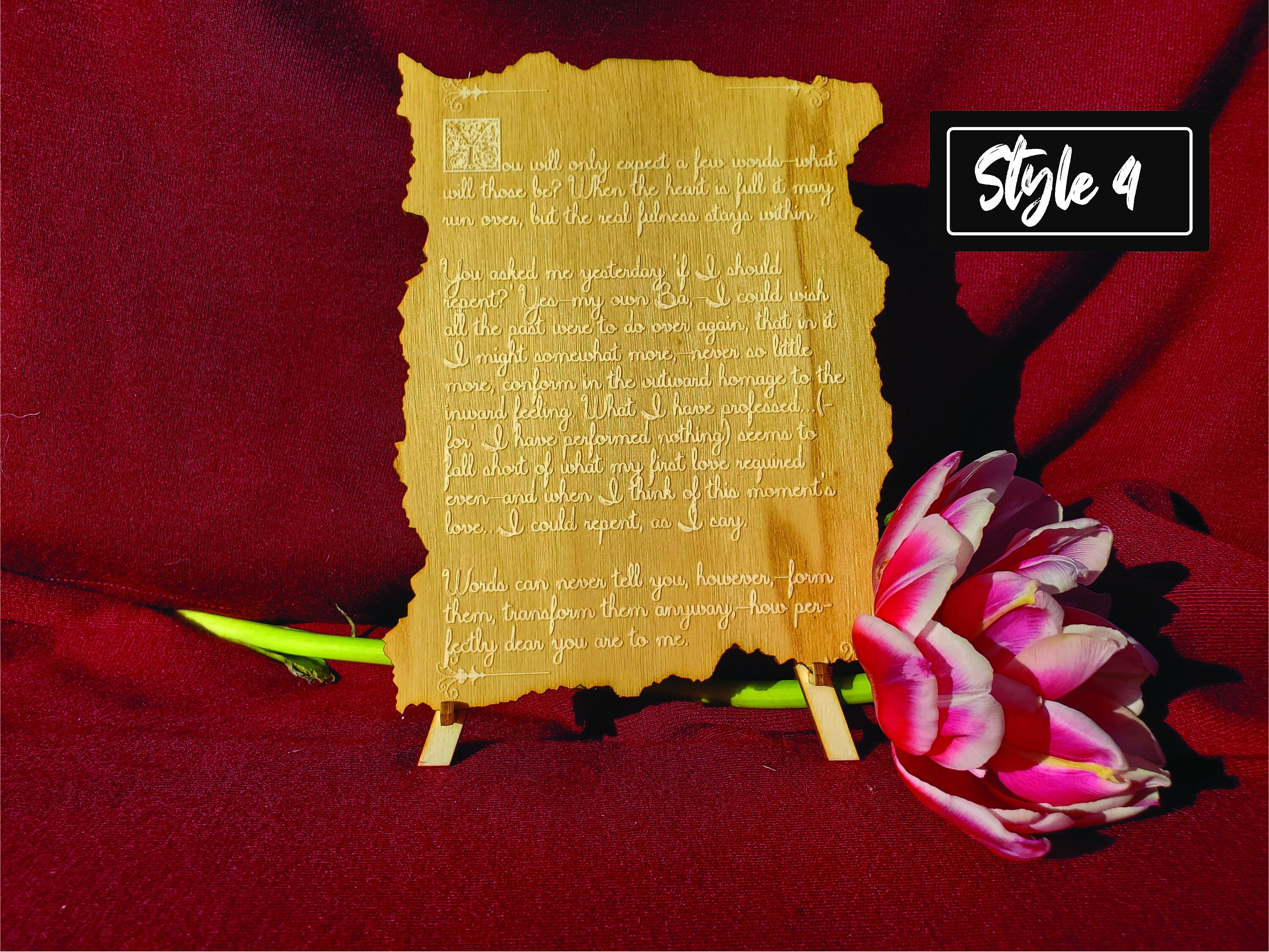 Wood engraved psalm | Custom Baptism Gift | Personalized First Communion Gift