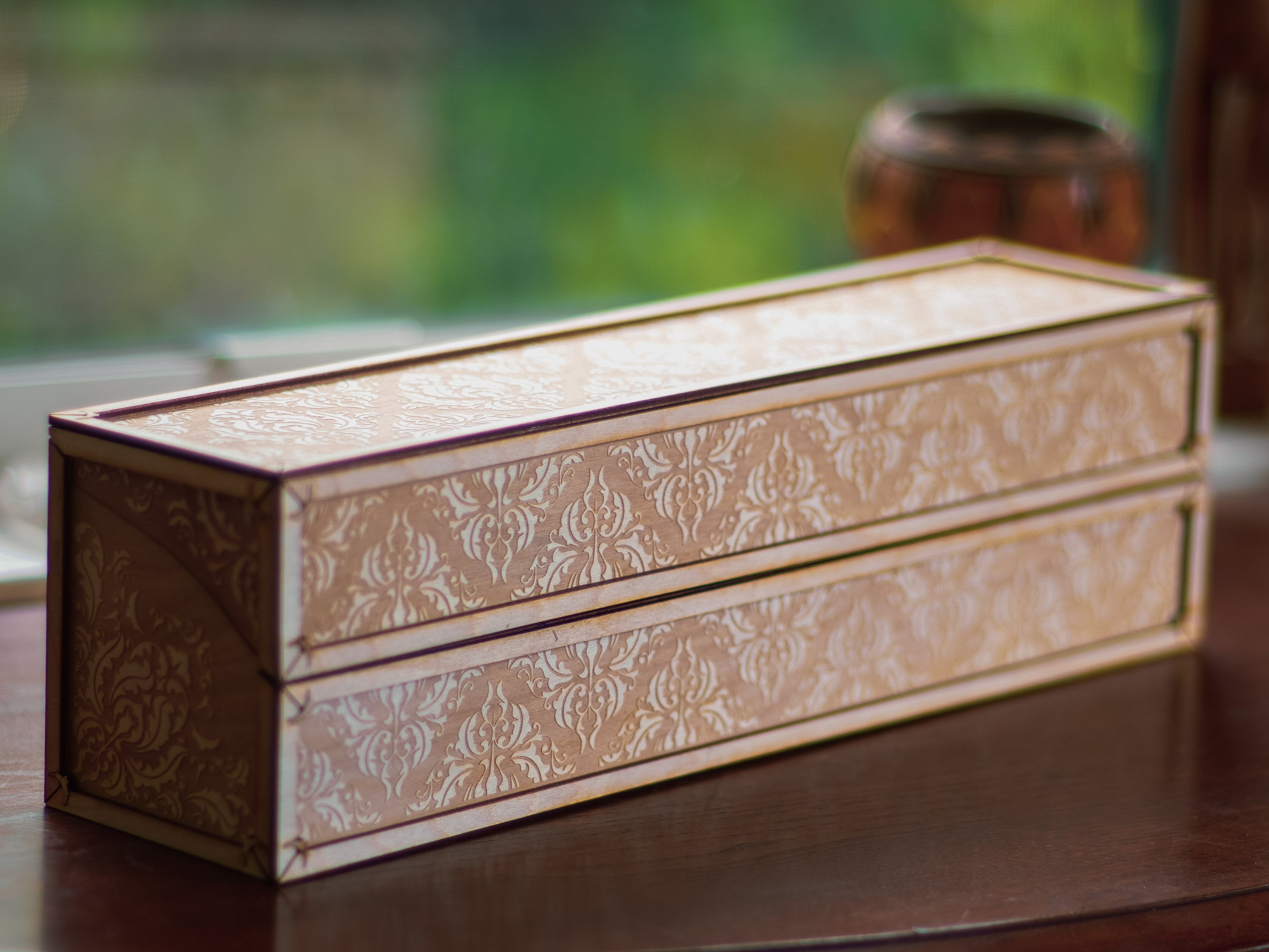 Personalized Storage Box | Custom Tea packet box | Cottage Core Decor | Personalized quote box