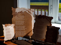 Thumbnail for Engraved Maple poem - Custom love letter - Personalized Wood Plaque - Poem Print Gift for Her