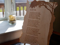 Thumbnail for Engraved Maple poem - Custom love letter - Personalized Wood Plaque - Poem Print Gift for Her