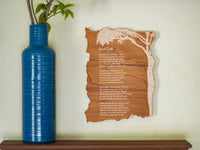 Thumbnail for Engraved Wood Poem: Custom Wall Decor, Personalized Keepsake