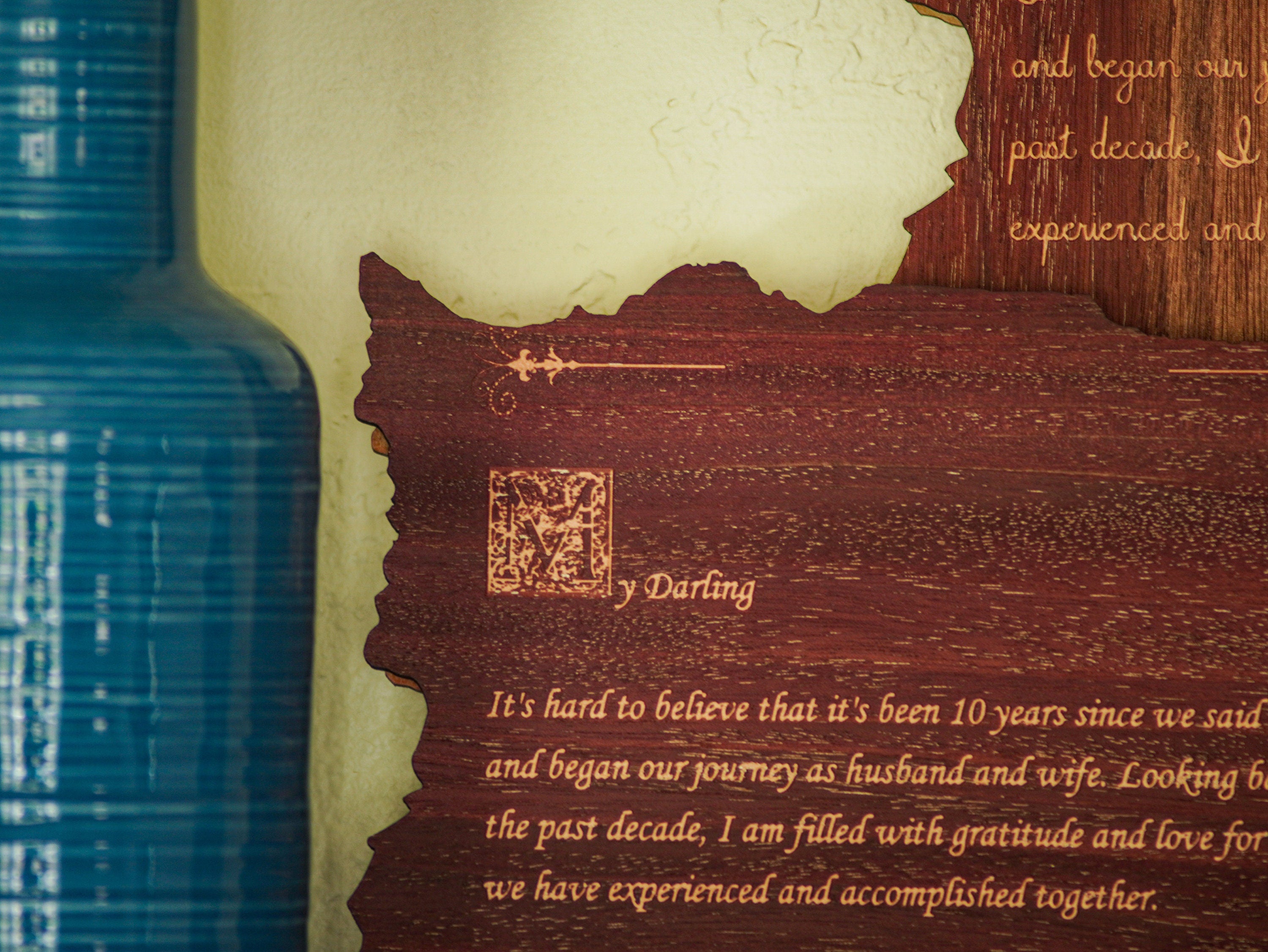 Luxury Custom Engraved Wooden Wall Plaque | Personalized Christmas Gift for Loved Ones