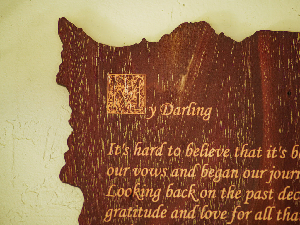 Custom Wall Decor | Engraved Personalized Poem - Unique Handcrafted Keepsake, Perfect for Gifting and Home Décor