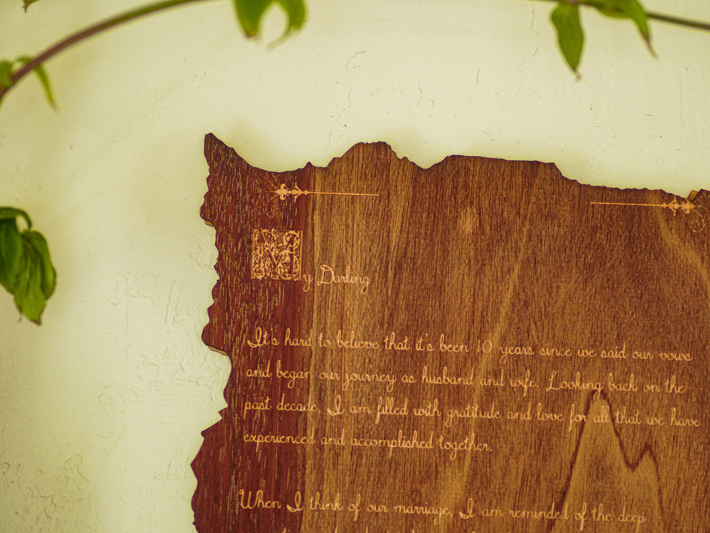 Luxury Custom Engraved Wooden Wall Plaque | Personalized Christmas Gift for Loved Ones