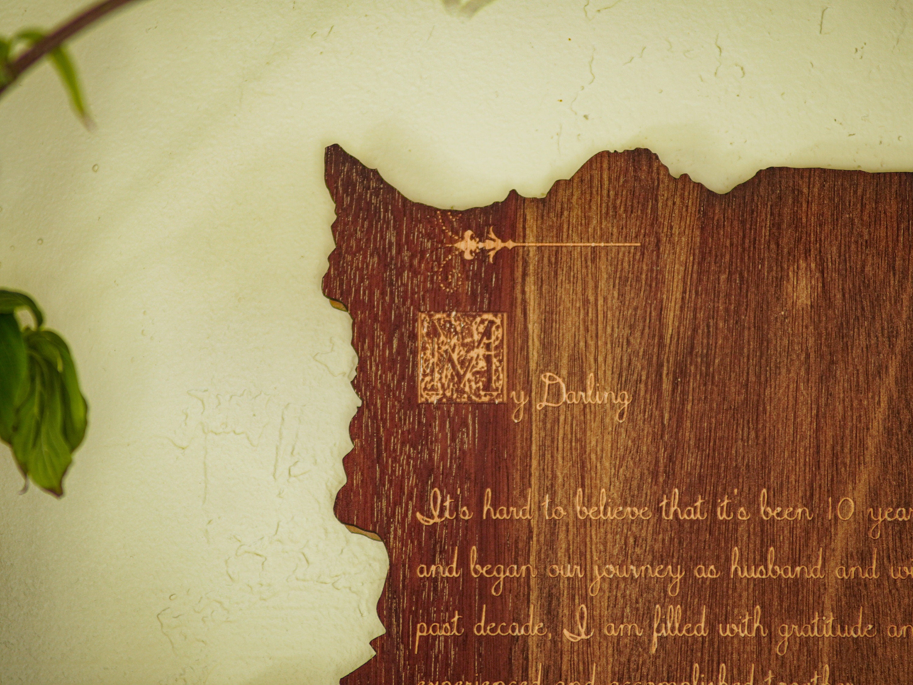 Luxury Custom Engraved Wooden Wall Plaque | Personalized Christmas Gift for Loved Ones