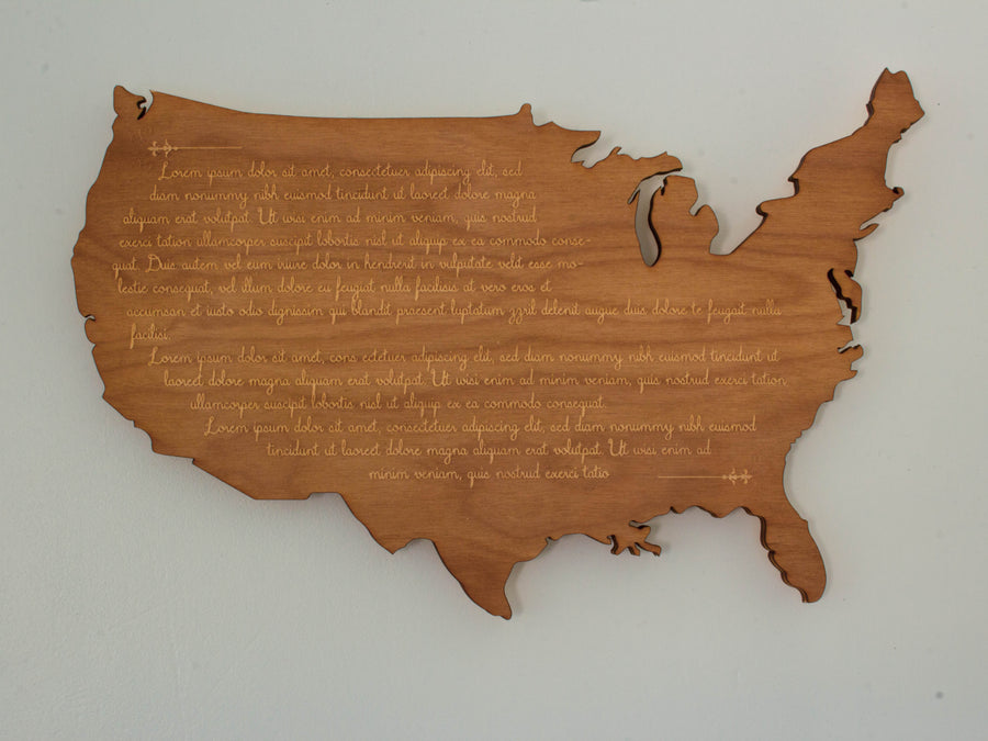 Personalized wall sign.