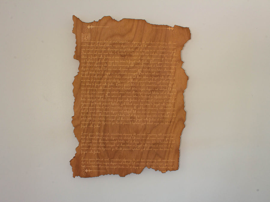 Personalized wall sign.