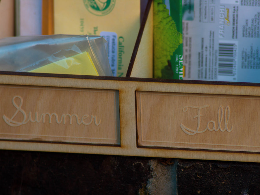 Garden Seed Organizer Box