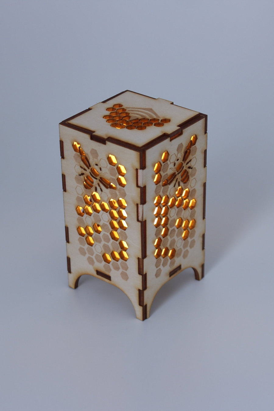 Bee Tea Candle Lantern