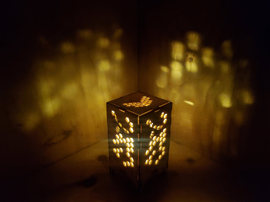 Bee Tea Candle Lantern