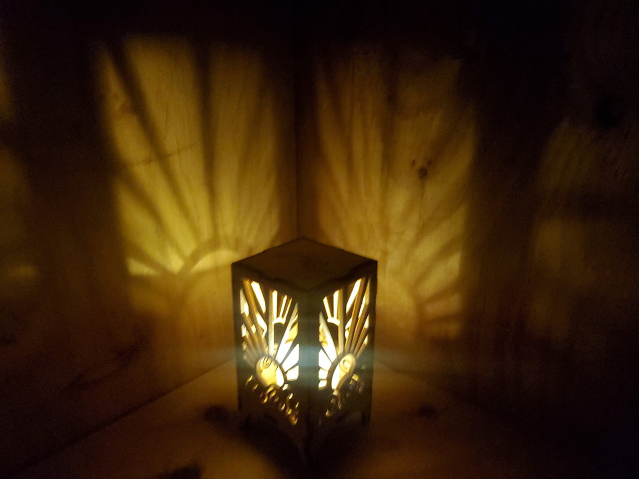 Sun tea candle lantern.